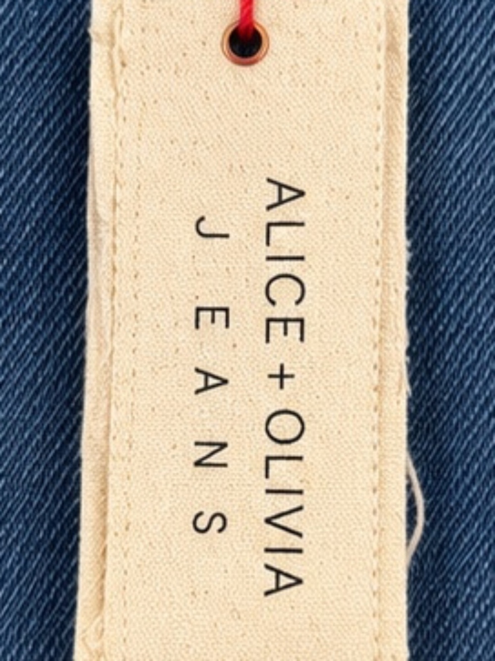 NWT. ALICE + OLIVIA High Rise Wide Leg Jeans Brooklyn Blue Size 28 - Picture 8 of 11